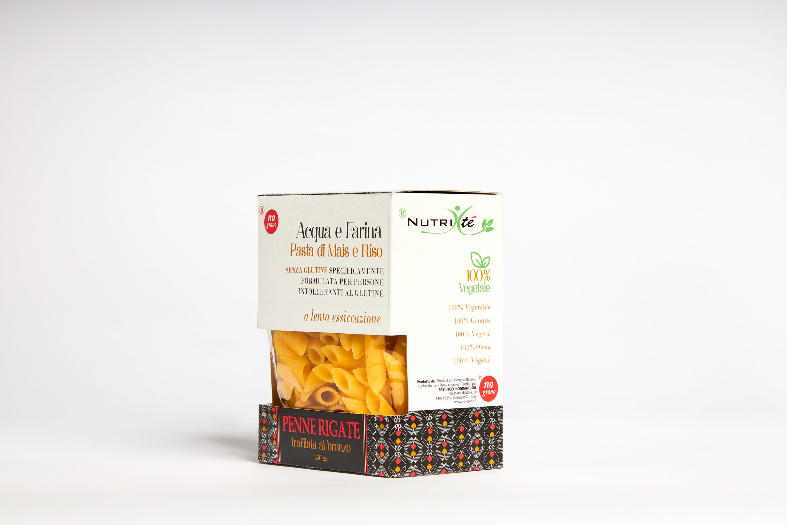 Scatola 20 pacchi di Penne rigate mais e riso 250 gr